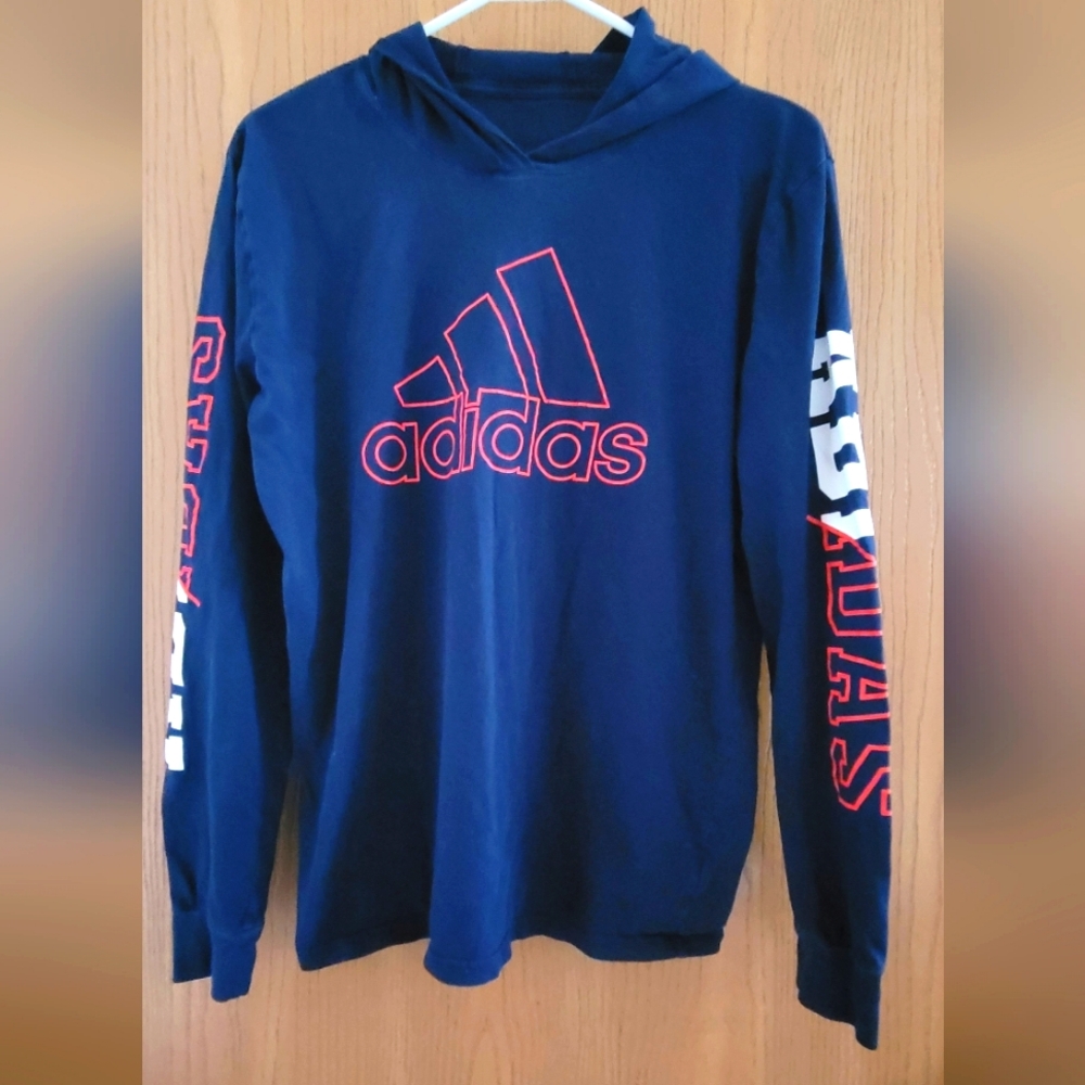 Boys adidas Badge of Sport Hooded Tee